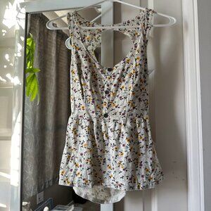 O'Neill floral backless tank - M